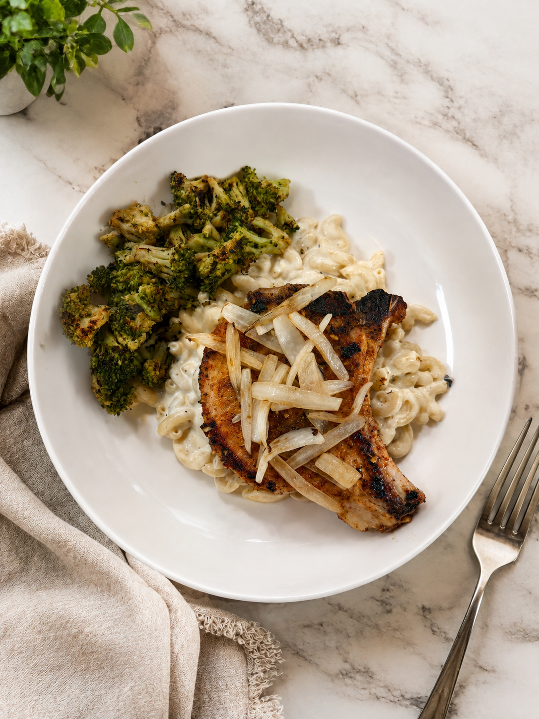 Alfredo Pork Chops